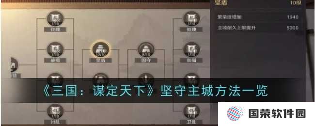 《三国：谋定天下》主城守卫战，你也能成“守城达人”！