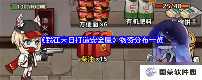 我在末日打造安全屋物资怎么分布-我在末日打造安全屋物资分布介绍